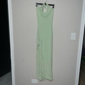 NWT Shein Sage green halter top maxi dress XS